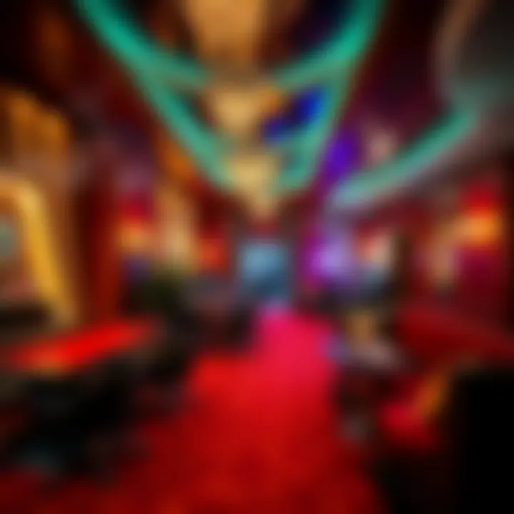 Luxurious smoking room ambiance in a Las Vegas hotel