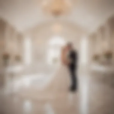 Beautifully decorated interior of the chapel highlighting a romantic ambiance