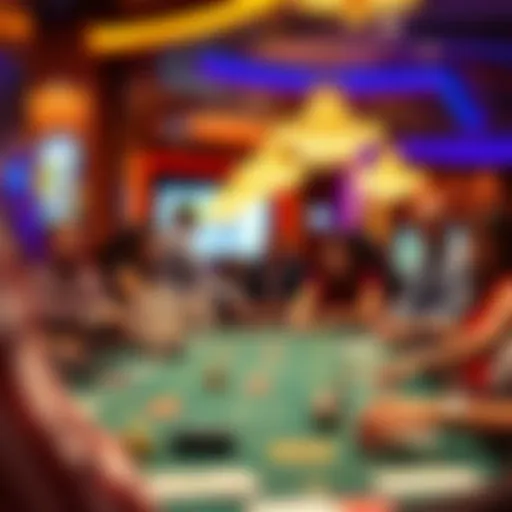 Excitement at the Live Gaming Table A captivating live gaming table scene showcasing the excitement of MGM gaming