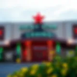 Vibrant Entrance of Lucky Star Casino Exterior view of Lucky Star Casino showcasing its vibrant entrance