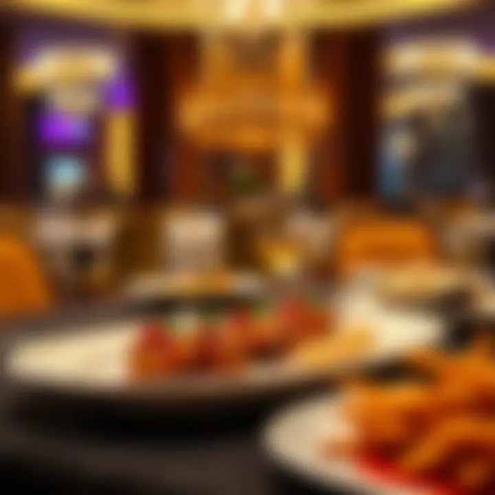 Exquisite Gourmet Dining Experience Gourmet dining setup featuring exquisite dishes