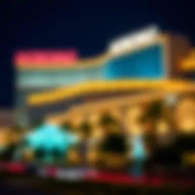 Morongo Casino Illuminated at Night Stunning view of Morongo Casino exterior at night