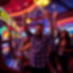 Winners celebrating their jackpot success