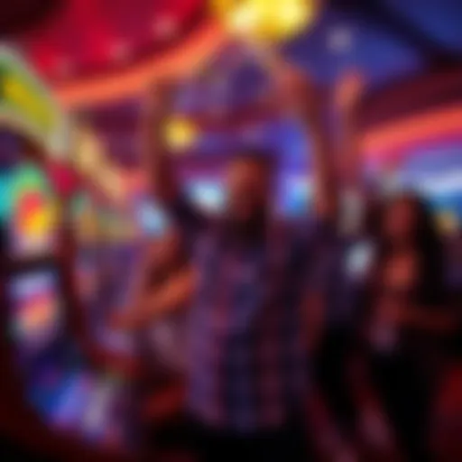 Winners celebrating their jackpot success