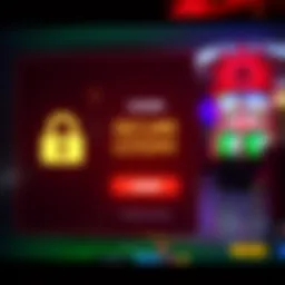 Secure login interface for online gambling