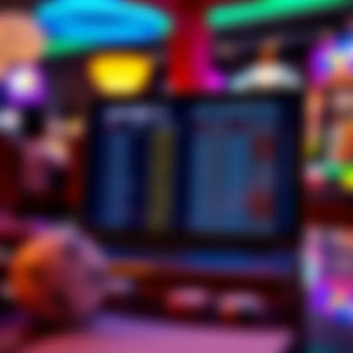 Visual of a laptop displaying lottery results