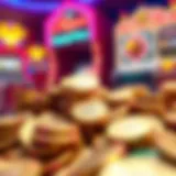 Fortune Awaits in House of Fun Colorful coins symbolizing fortune in House of Fun