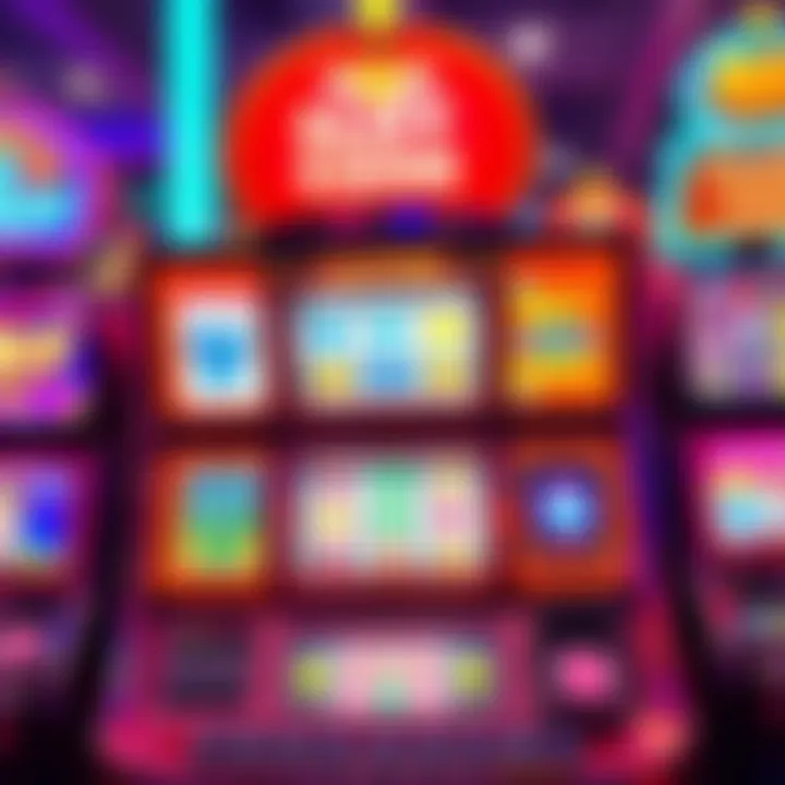 Dynamic Slot Machine Experience A vibrant slot machine showcasing free coin dynamics