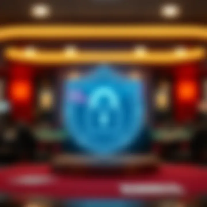 Security in Online Gambling A secure online transaction symbol representing safety in online gambling