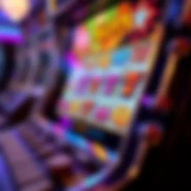 Vibrant online slot machine interface
