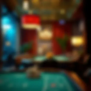 Atmosphere and Decor for Home Casino Night Ambient lighting and decorations for a home casino night