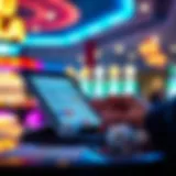 Convenient Online Ticket Buying Experience Online lottery ticket purchasing on a digital device