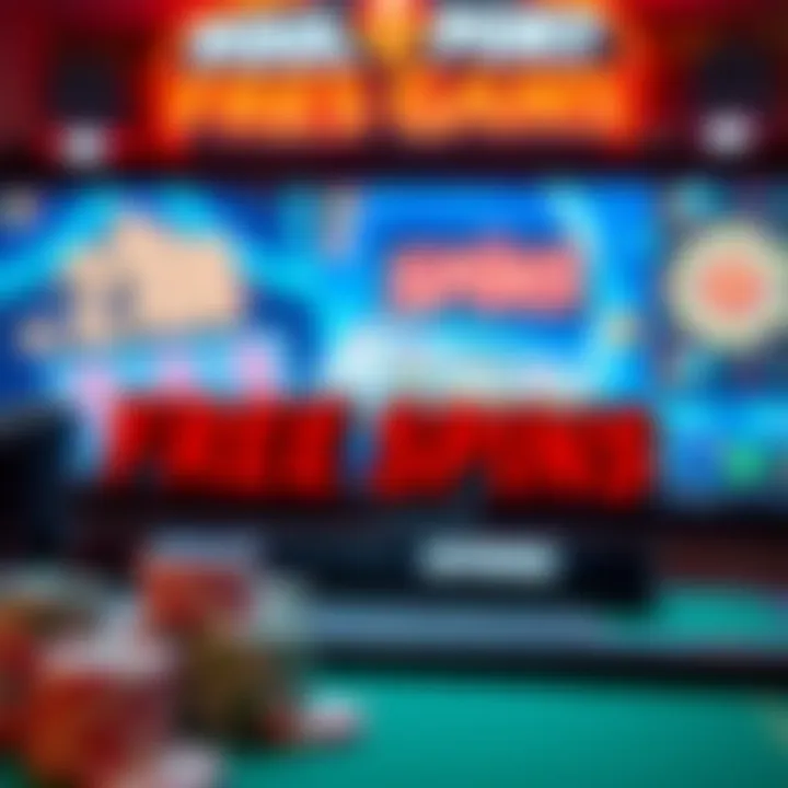 Responsible gaming representation with free spins