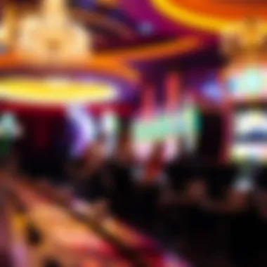 Diverse entertainment options at the Royal Hotel Las Vegas, including gaming and shows