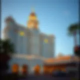 Exterior view of the Royal Hotel Las Vegas showcasing its unique architectural design