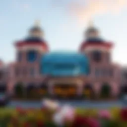 Exterior view of Saganing Landing Casino reflecting its architectural grandeur