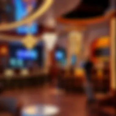 A stylish bar area within a sand casino, reflecting a blend of casual and upscale ambiance.