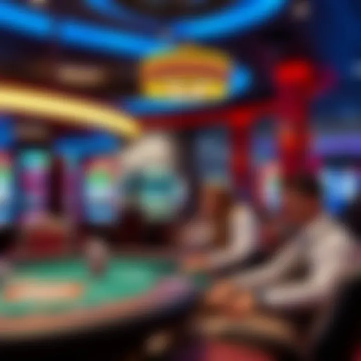 Promoting Responsible Gaming: A Serene Casino Atmosphere A serene gaming environment promoting responsible gambling