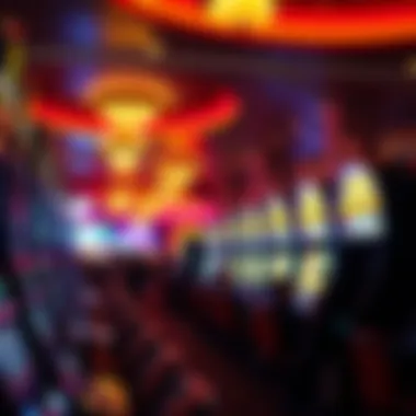 Excitement of the Casino Environment Atmosphere of a bustling casino environment