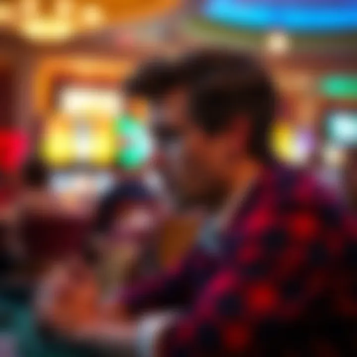 A thoughtful individual reflecting on responsible gambling