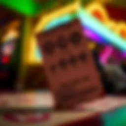 A vibrant lottery ticket displayed prominently