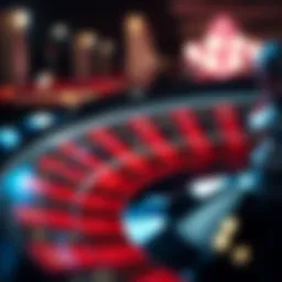 Visual representation of a roulette wheel highlighting the '0' section.