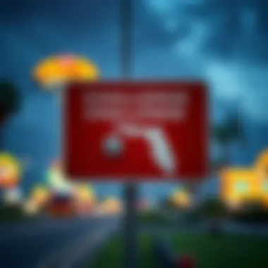 Navigating Challenges in Florida's Sports Betting Landscape Road sign indicating challenges in sports betting