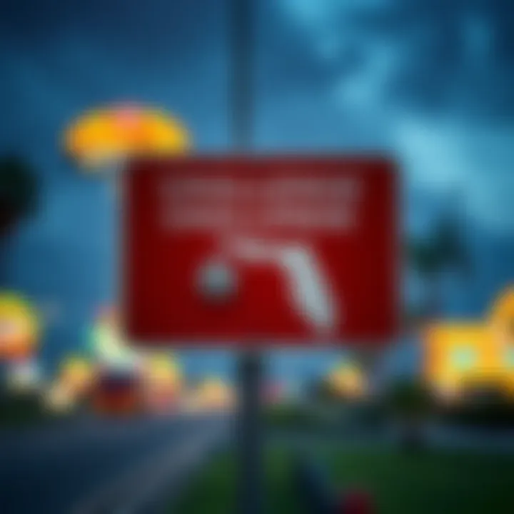 Navigating Challenges in Florida's Sports Betting Landscape Road sign indicating challenges in sports betting