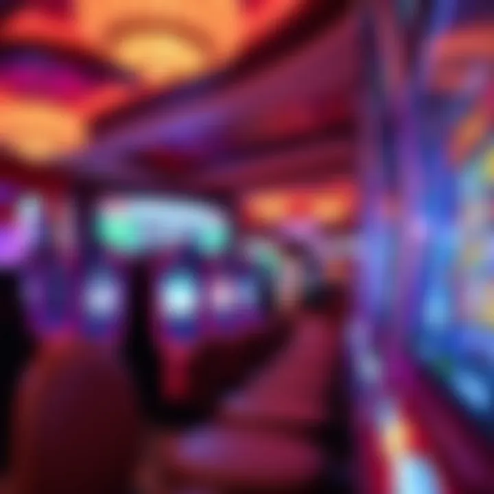 Exciting gaming options available at The LINQ Casino with colorful slot machines