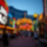 The LINQ Promenade Vibrant view of The LINQ promenade bustling with activity