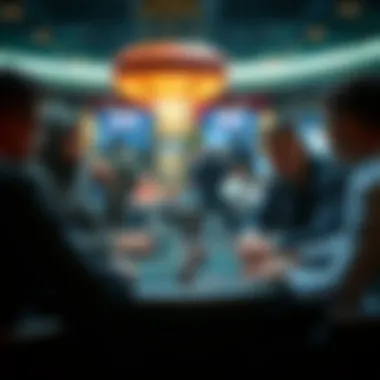 Strategic Insights Among Players Players engaged in a strategic discussion