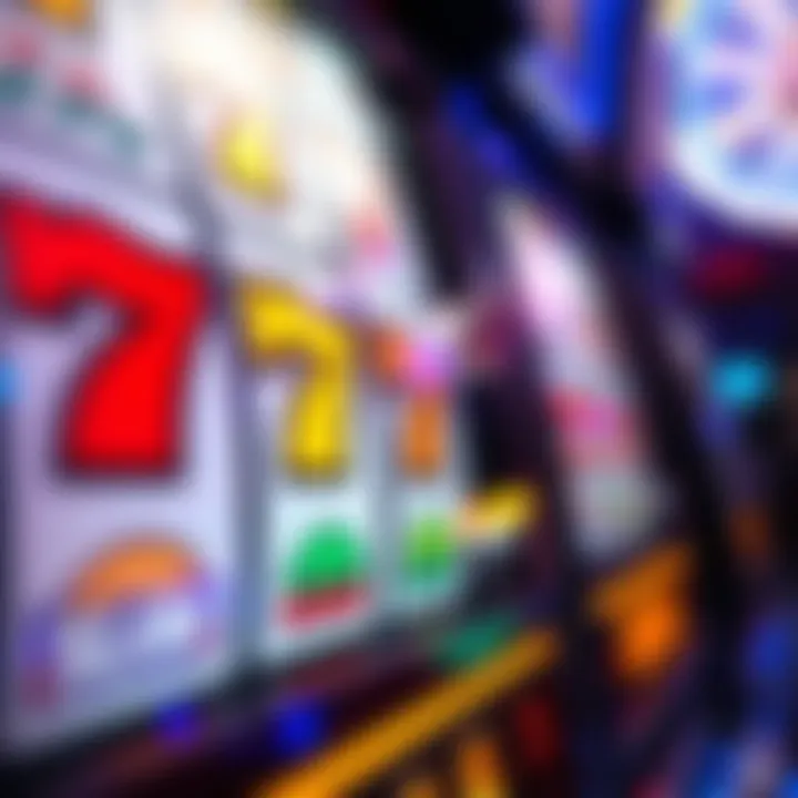 Close-up of a slot machine payout screen.