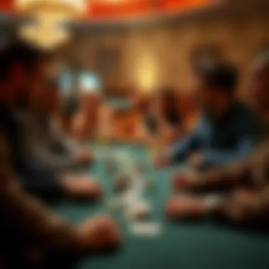 Enjoyable Gaming Experience Group of players enjoying a game of blackjack.