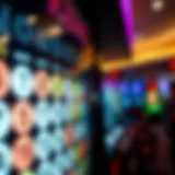 A variety of Keno numbers displayed on a digital board