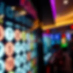 A variety of Keno numbers displayed on a digital board