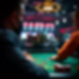 Visual representation of point spread betting mechanics