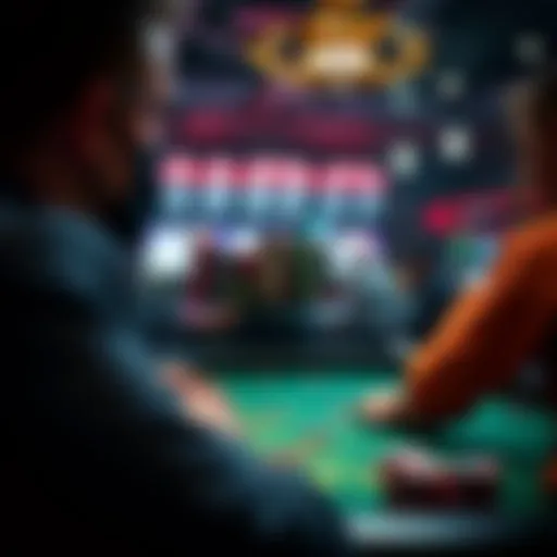 Visual representation of point spread betting mechanics