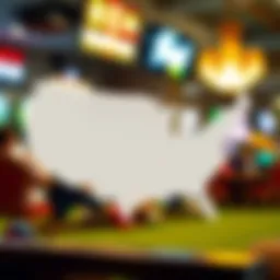 Map illustrating the states where Fanduel Sportsbook operates legally