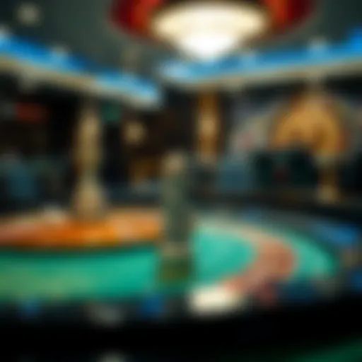 Luxury Roulette Table Craftsmanship A luxury roulette table showcasing fine craftsmanship