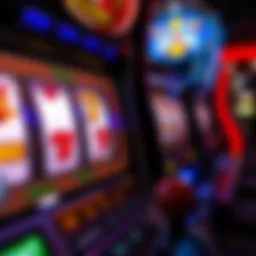 Intricate designs of a video poker machine