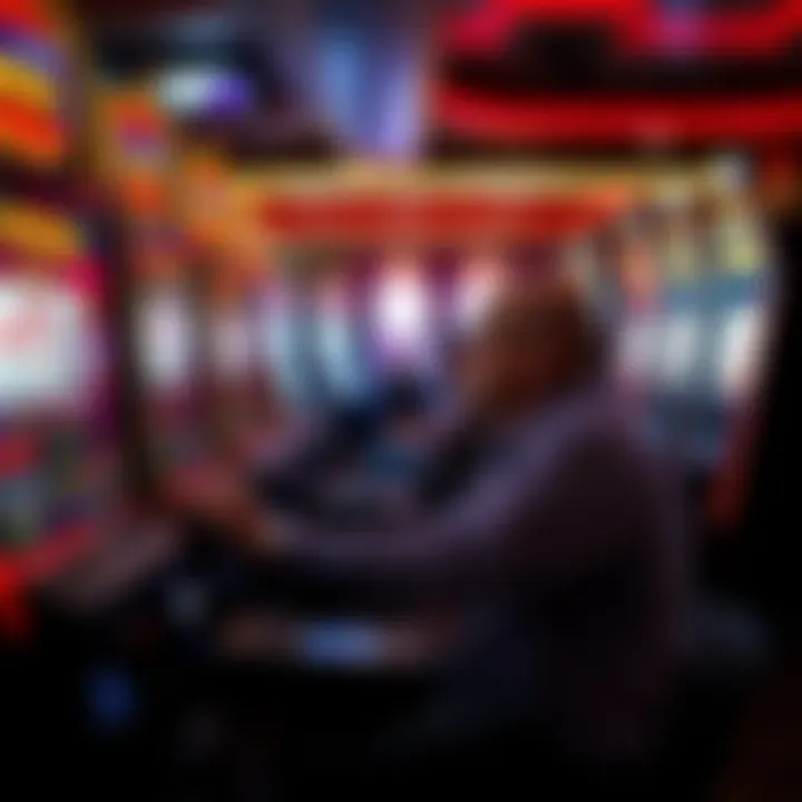 Captivating player experience in video poker A player engaged in a game of video poker
