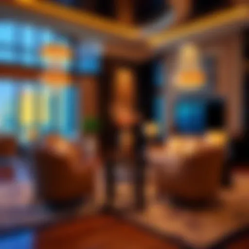 Luxurious Furnishings in the Penthouse Suite Lavish interior of the Westgate Las Vegas Penthouse Suite showcasing luxurious furnishings