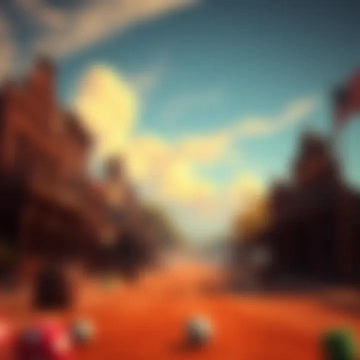 Scenic Wild West Town Virtual landscape depicting a Wild West town