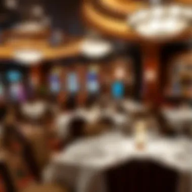 Luxurious dining area within Wind Creek Casino featuring elegant decor