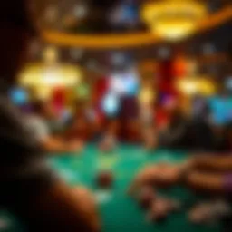 A captivating view of online poker gameplay