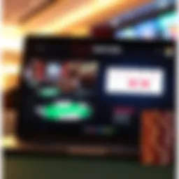 A laptop displaying the WSOP Poker interface