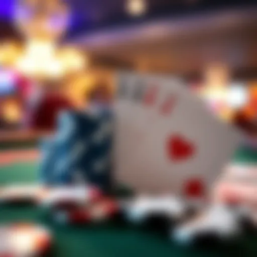 Excitement of Online Poker Illustration of poker chips and cards representing online poker excitement