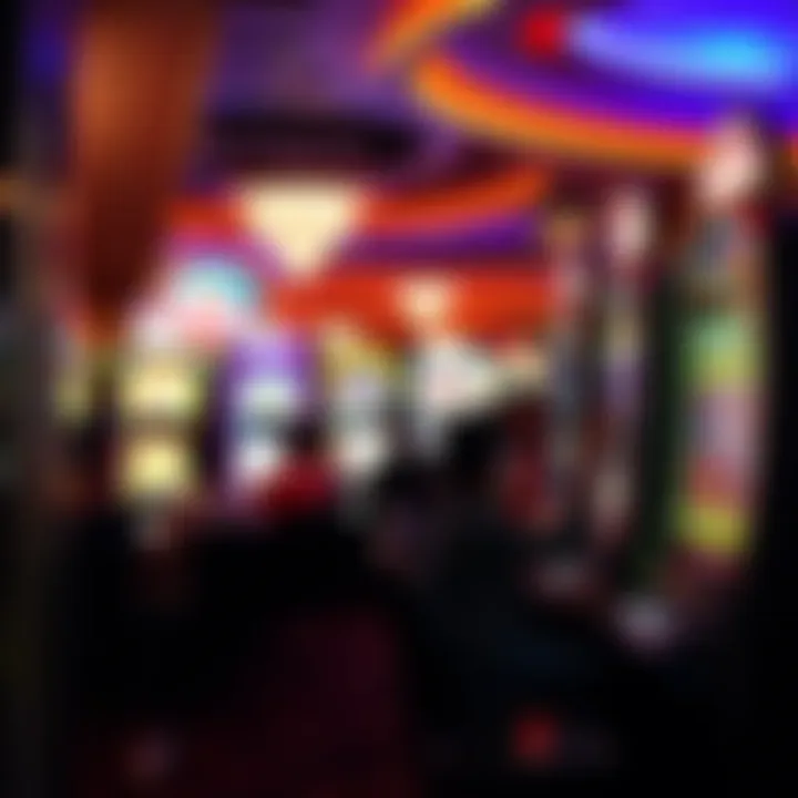 Players Engaging with Themed Slot Machines An engaging scene of players enjoying a variety of themed slot machines at Wynn Casino.