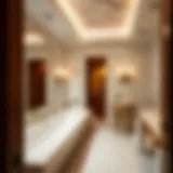 Elegance in Marble: A Look at Wynn's Lavish Bathrooms Luxurious marble bathroom with elegant fixtures