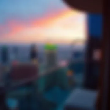 Stunning Cityscape View from Wynn Tower Room View from the balcony of Wynn Tower Room overlooking the cityscape